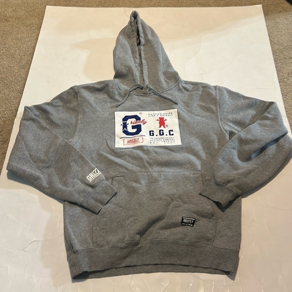 GGC Grizzly Griptape Company Sweatshirt Hoodie Mens Medium